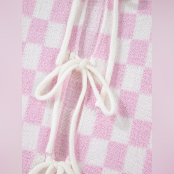 Macie checkered bow cardigan - Picture 6 of 7